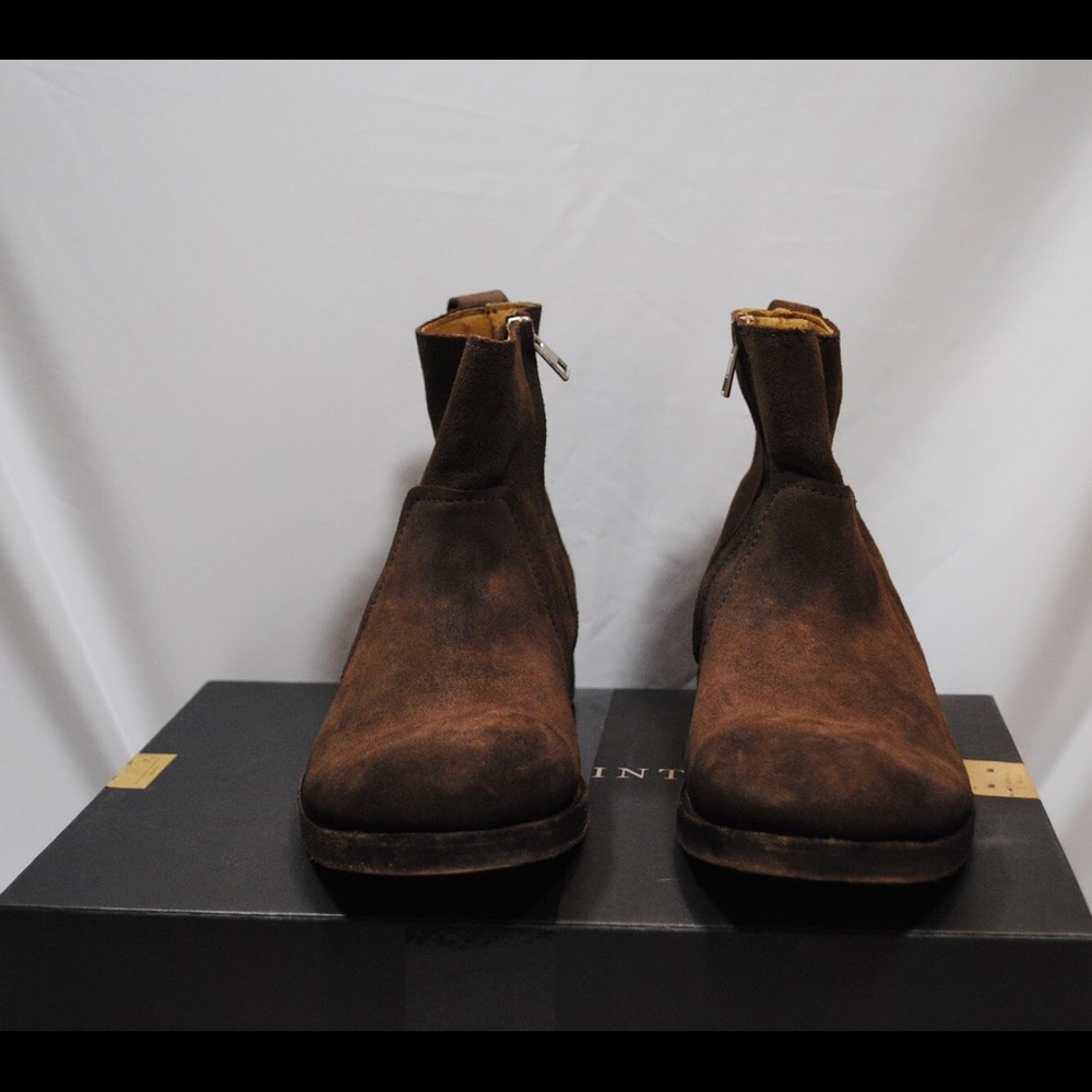 SOLD - ALL SAINTS Taupe Suede Range Boots Men - Picture 2 of 8